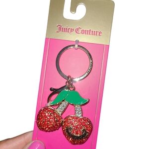 Juicy Couture Red Cherry Keychain